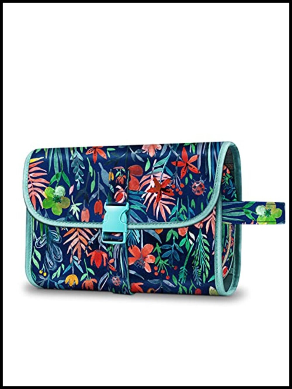 Hanging Travel Toiletry Bag Cosmetic Organizer 4 Compartment Foldable